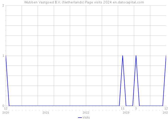 Wubben Vastgoed B.V. (Netherlands) Page visits 2024 
