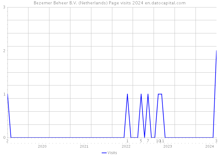 Bezemer Beheer B.V. (Netherlands) Page visits 2024 