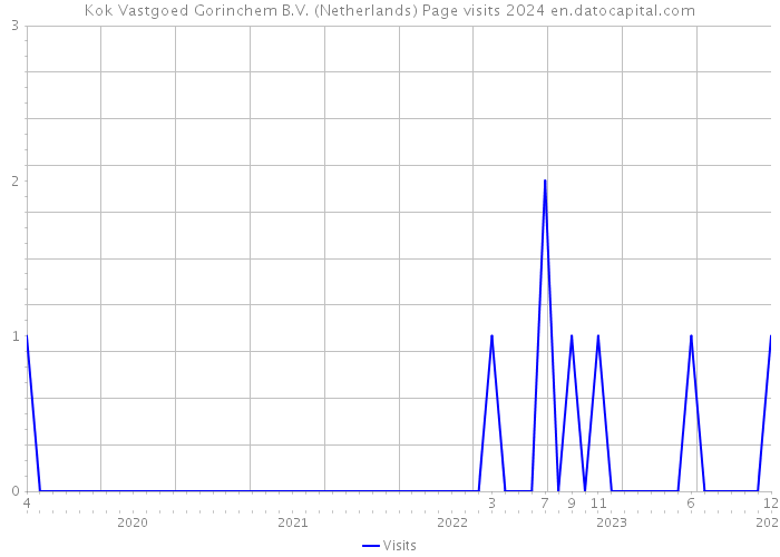 Kok Vastgoed Gorinchem B.V. (Netherlands) Page visits 2024 
