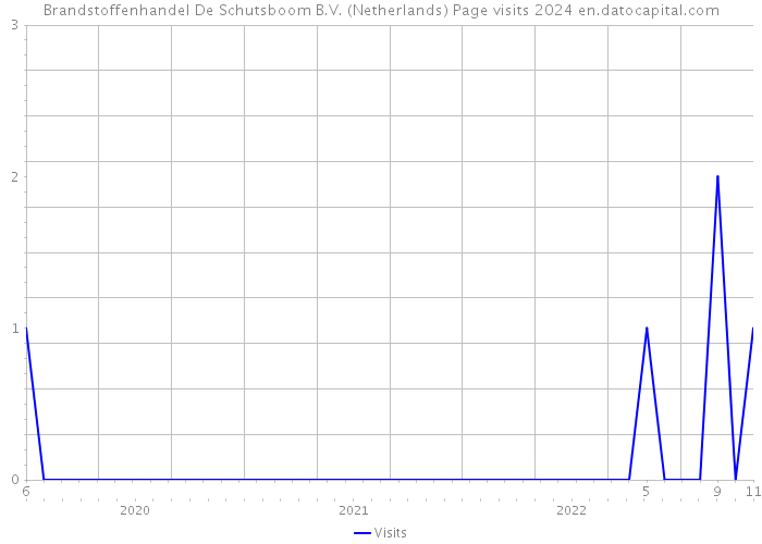 Brandstoffenhandel De Schutsboom B.V. (Netherlands) Page visits 2024 
