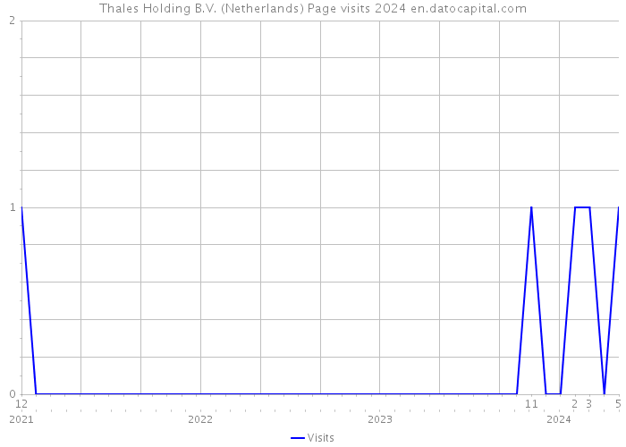 Thales Holding B.V. (Netherlands) Page visits 2024 