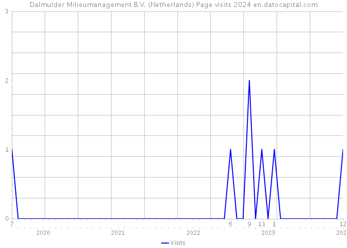 Dalmulder Milieumanagement B.V. (Netherlands) Page visits 2024 