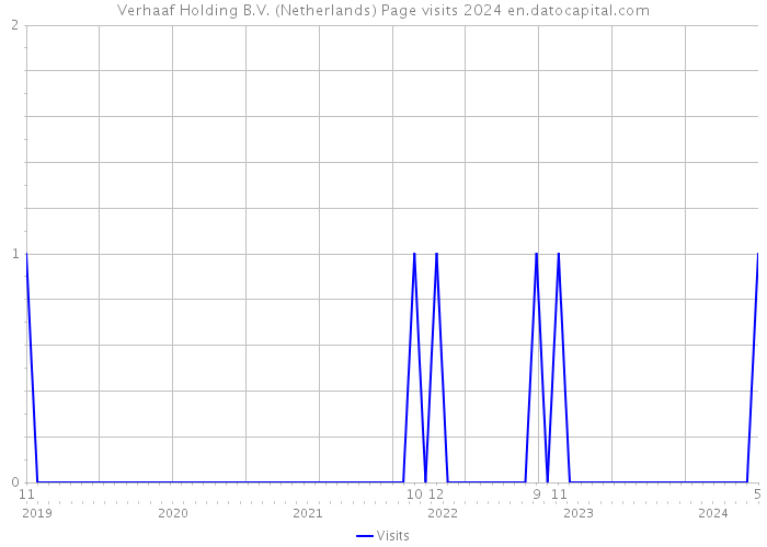 Verhaaf Holding B.V. (Netherlands) Page visits 2024 