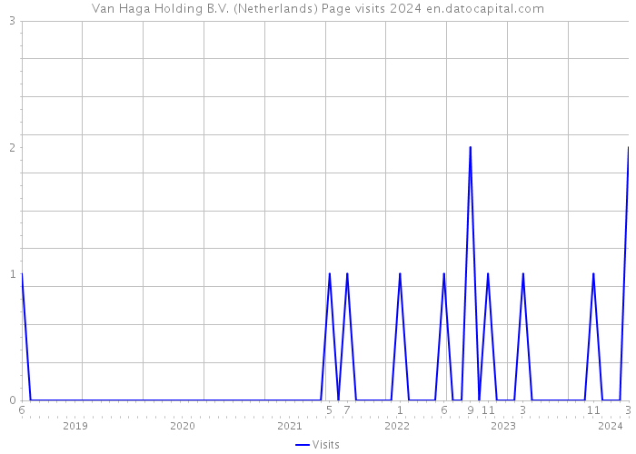 Van Haga Holding B.V. (Netherlands) Page visits 2024 