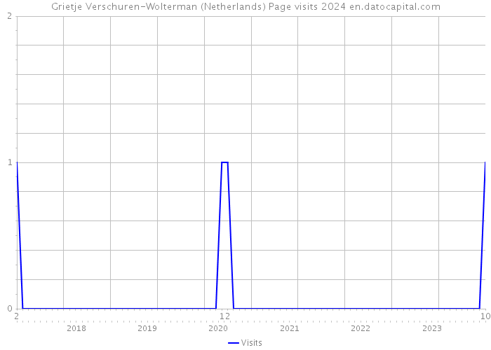 Grietje Verschuren-Wolterman (Netherlands) Page visits 2024 