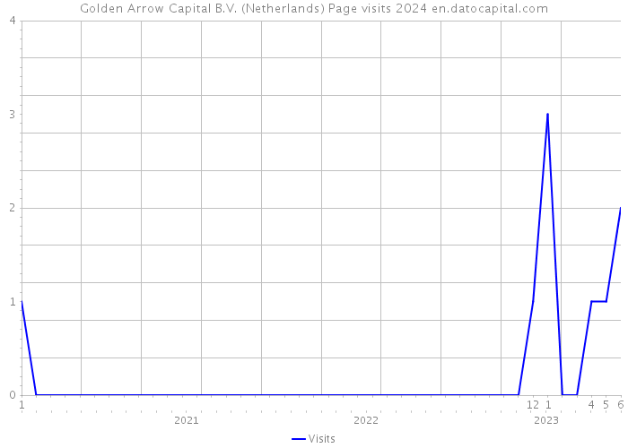 Golden Arrow Capital B.V. (Netherlands) Page visits 2024 