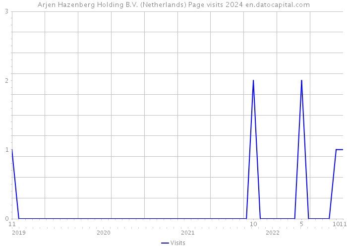 Arjen Hazenberg Holding B.V. (Netherlands) Page visits 2024 