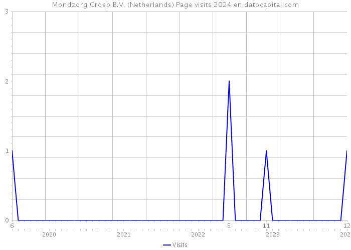 Mondzorg Groep B.V. (Netherlands) Page visits 2024 