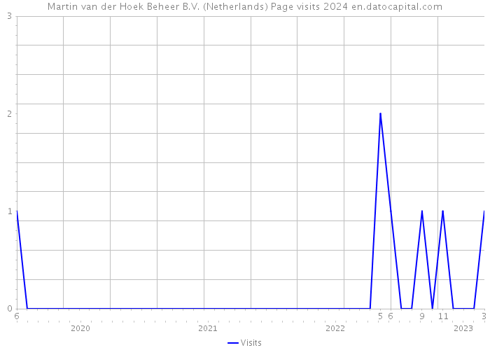 Martin van der Hoek Beheer B.V. (Netherlands) Page visits 2024 