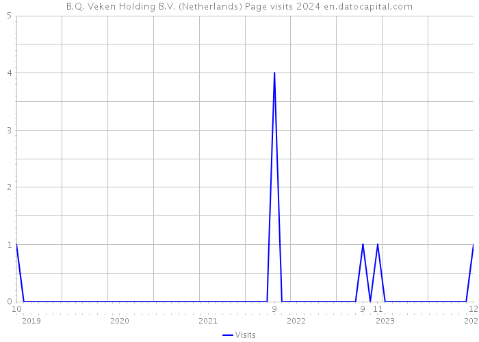 B.Q. Veken Holding B.V. (Netherlands) Page visits 2024 