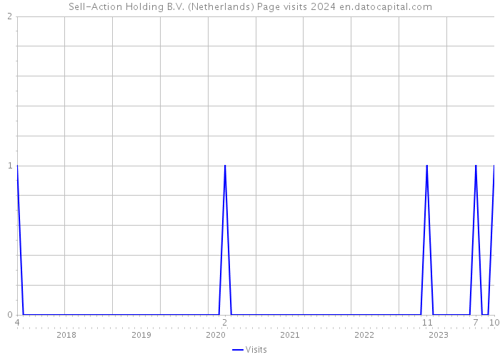 Sell-Action Holding B.V. (Netherlands) Page visits 2024 