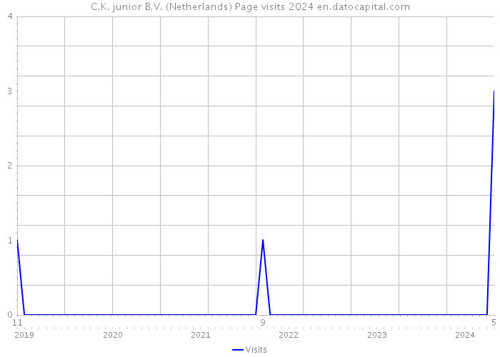 C.K. junior B.V. (Netherlands) Page visits 2024 