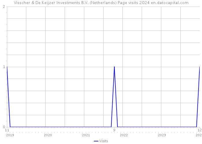 Visscher & De Keijzer Investments B.V. (Netherlands) Page visits 2024 