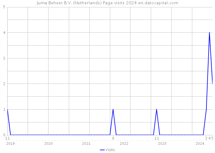 Juma Beheer B.V. (Netherlands) Page visits 2024 
