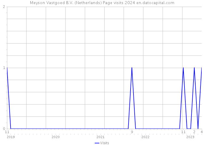 Meyson Vastgoed B.V. (Netherlands) Page visits 2024 