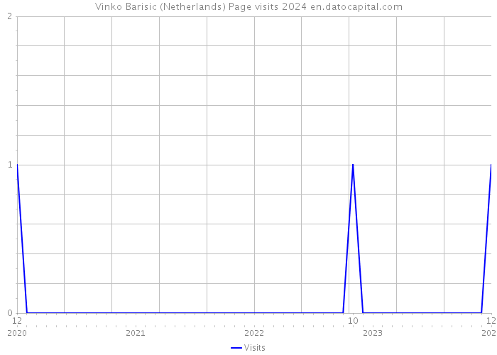 Vinko Barisic (Netherlands) Page visits 2024 
