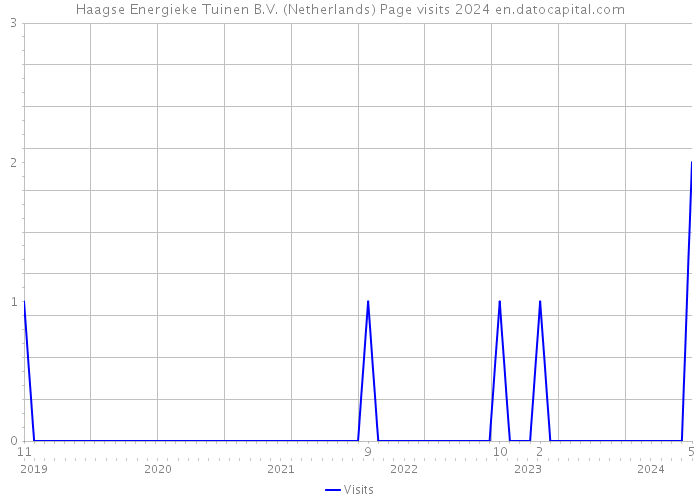 Haagse Energieke Tuinen B.V. (Netherlands) Page visits 2024 