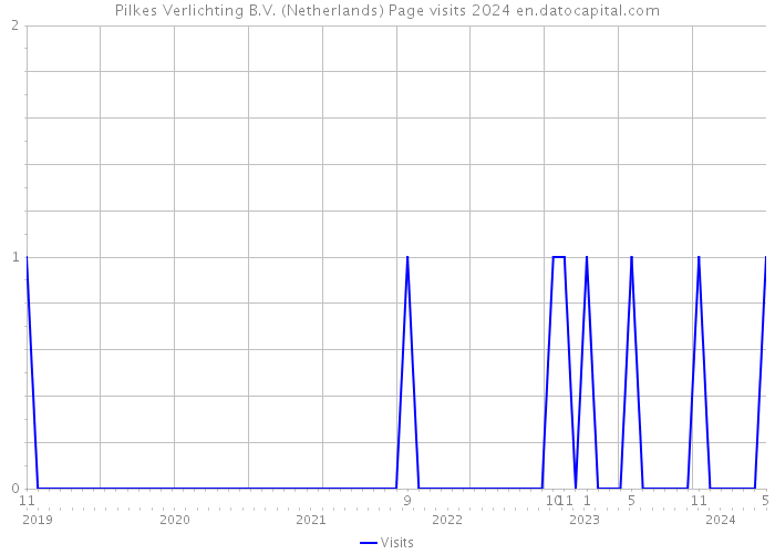 Pilkes Verlichting B.V. (Netherlands) Page visits 2024 