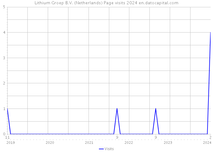 Lithium Groep B.V. (Netherlands) Page visits 2024 