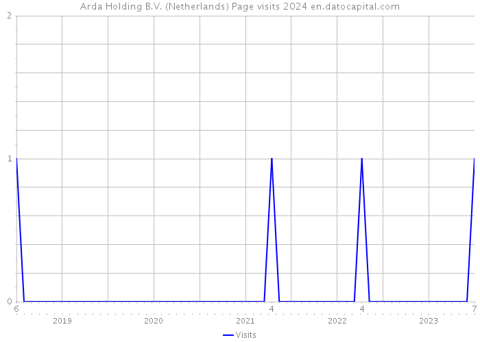 Arda Holding B.V. (Netherlands) Page visits 2024 