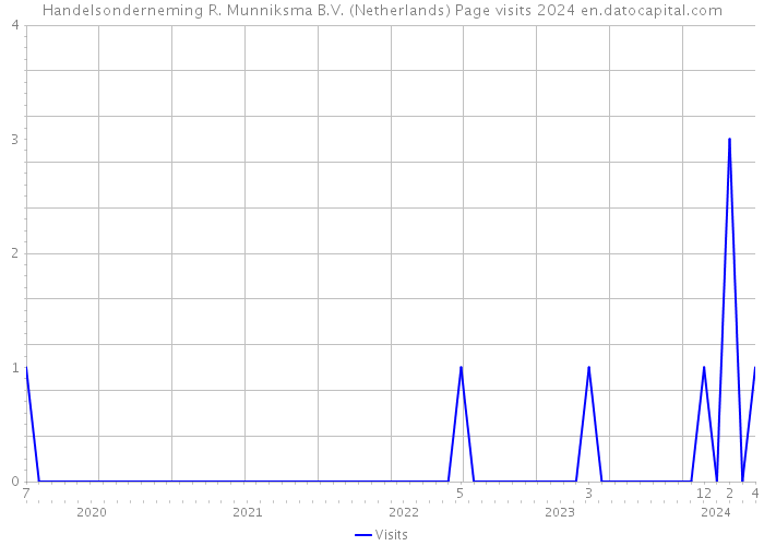Handelsonderneming R. Munniksma B.V. (Netherlands) Page visits 2024 