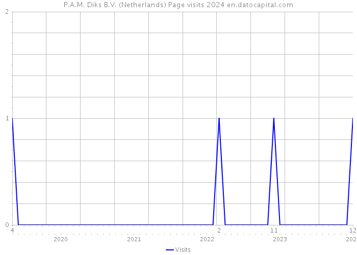 P.A.M. Diks B.V. (Netherlands) Page visits 2024 