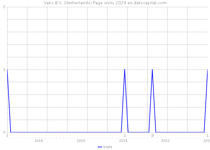 Vako B.V. (Netherlands) Page visits 2024 