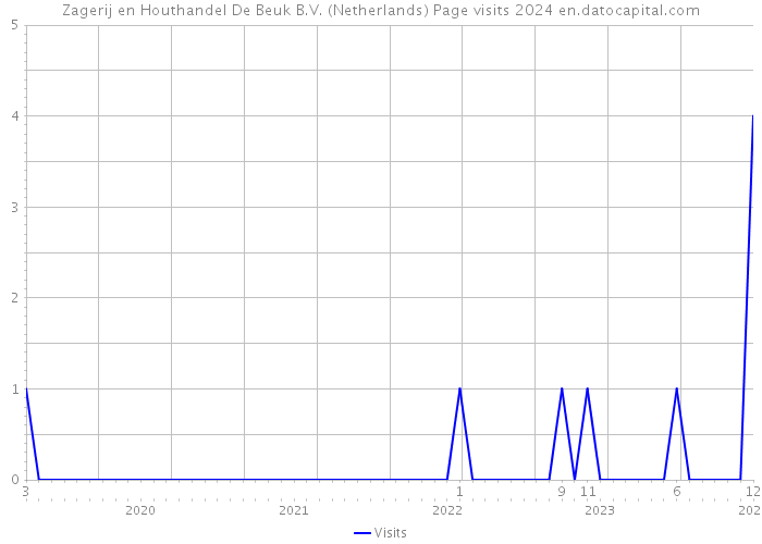 Zagerij en Houthandel De Beuk B.V. (Netherlands) Page visits 2024 
