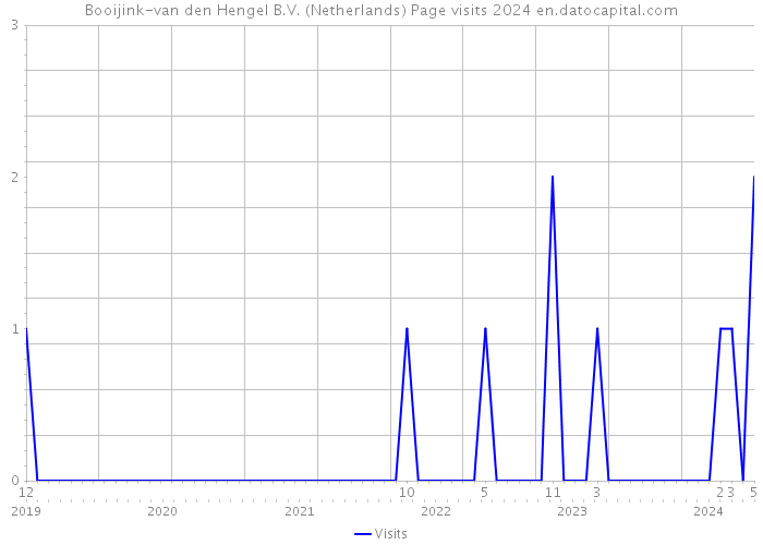 Booijink-van den Hengel B.V. (Netherlands) Page visits 2024 