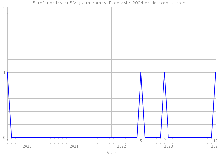 Burgfonds Invest B.V. (Netherlands) Page visits 2024 