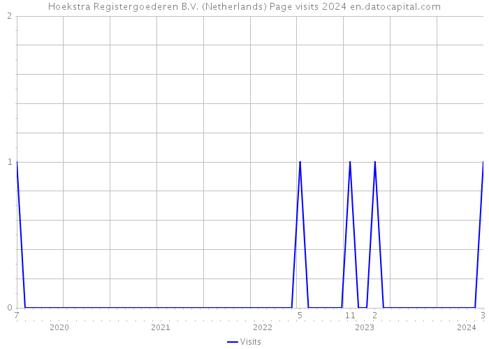 Hoekstra Registergoederen B.V. (Netherlands) Page visits 2024 