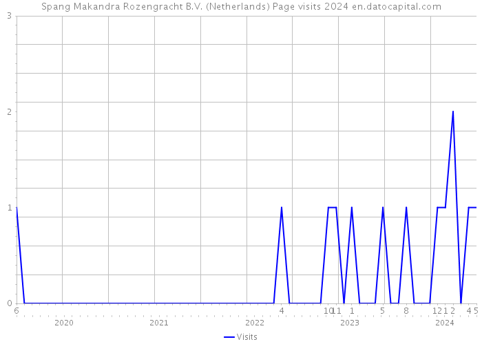 Spang Makandra Rozengracht B.V. (Netherlands) Page visits 2024 