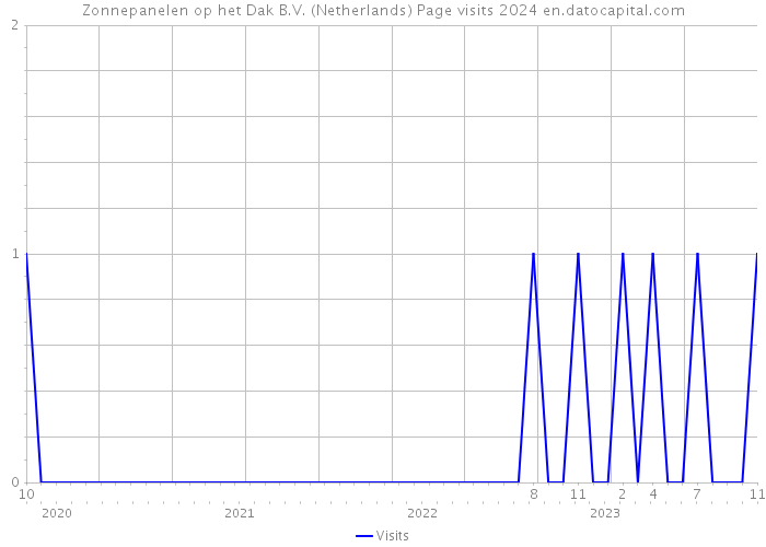 Zonnepanelen op het Dak B.V. (Netherlands) Page visits 2024 