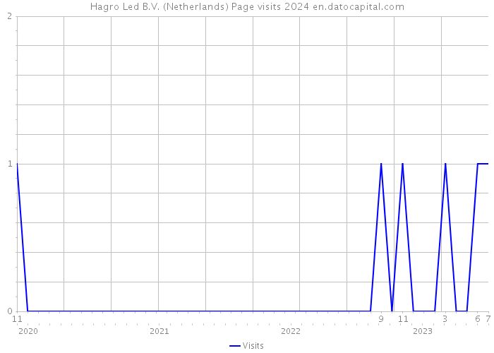 Hagro Led B.V. (Netherlands) Page visits 2024 