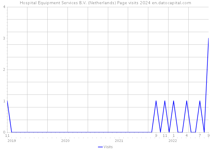 Hospital Equipment Services B.V. (Netherlands) Page visits 2024 