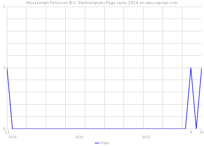 Mosselman Pensioen B.V. (Netherlands) Page visits 2024 