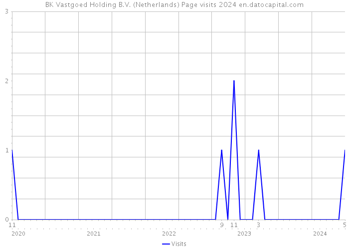 BK Vastgoed Holding B.V. (Netherlands) Page visits 2024 