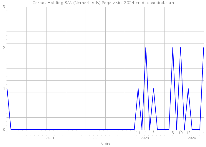 Carpas Holding B.V. (Netherlands) Page visits 2024 