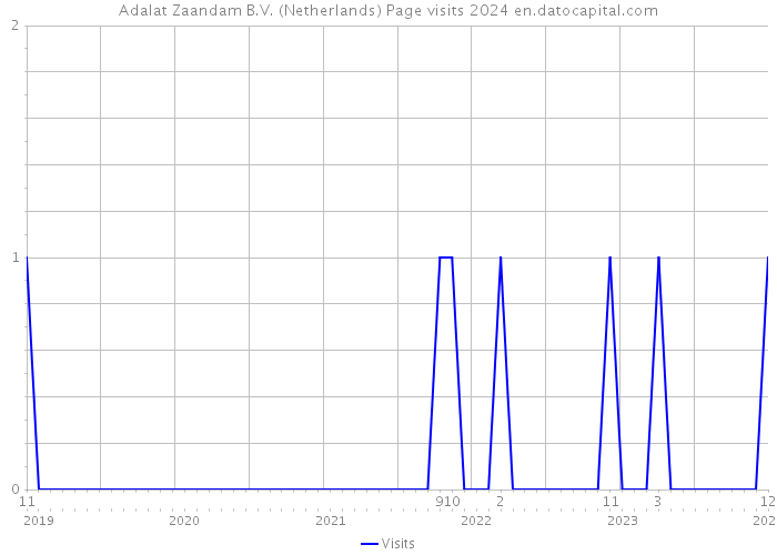 Adalat Zaandam B.V. (Netherlands) Page visits 2024 