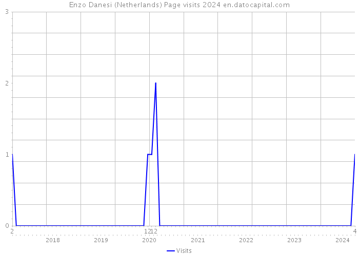 Enzo Danesi (Netherlands) Page visits 2024 