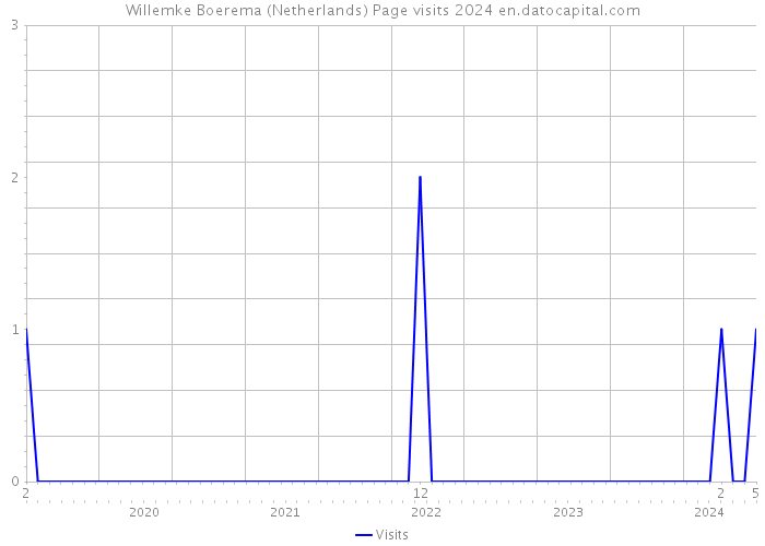 Willemke Boerema (Netherlands) Page visits 2024 