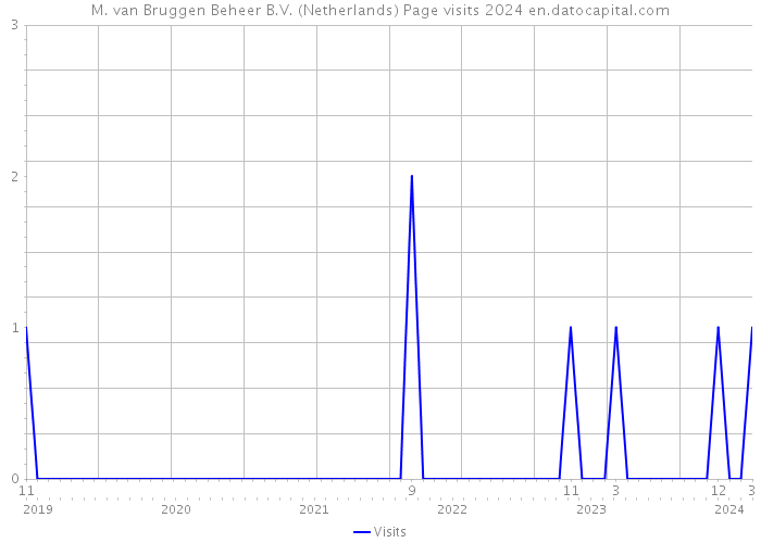 M. van Bruggen Beheer B.V. (Netherlands) Page visits 2024 