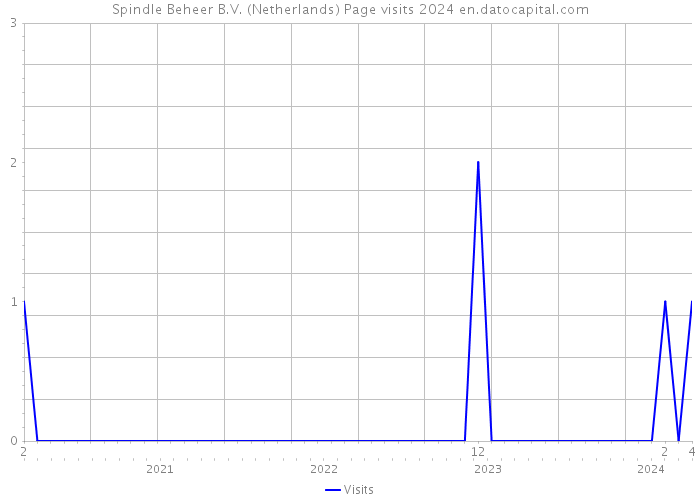 Spindle Beheer B.V. (Netherlands) Page visits 2024 