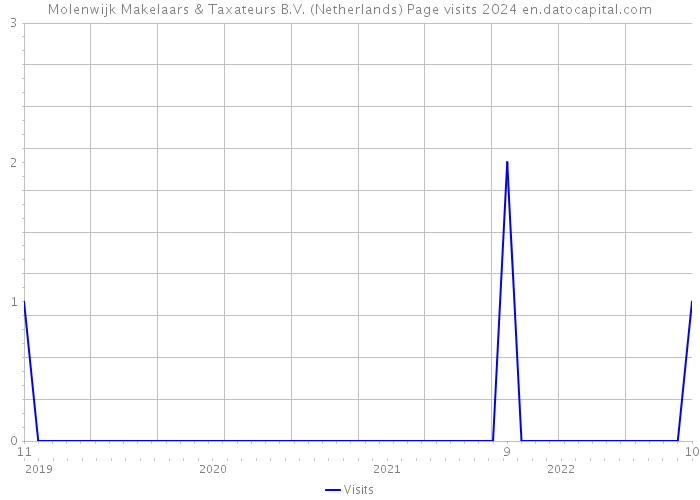 Molenwijk Makelaars & Taxateurs B.V. (Netherlands) Page visits 2024 