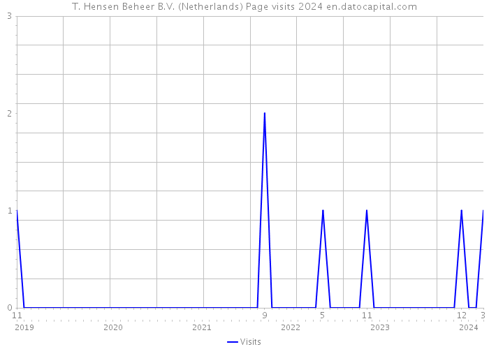 T. Hensen Beheer B.V. (Netherlands) Page visits 2024 