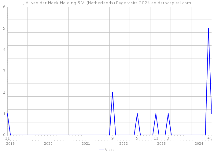 J.A. van der Hoek Holding B.V. (Netherlands) Page visits 2024 