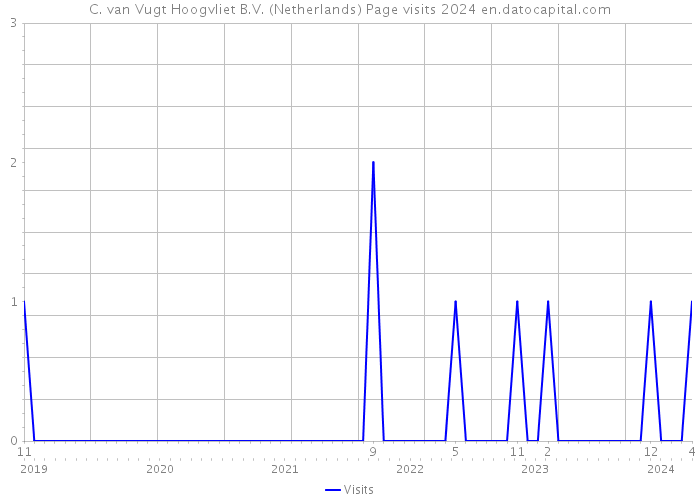 C. van Vugt Hoogvliet B.V. (Netherlands) Page visits 2024 