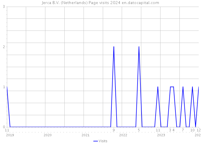 Jerca B.V. (Netherlands) Page visits 2024 