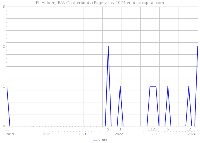PL Holding B.V. (Netherlands) Page visits 2024 