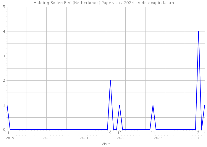 Holding Bollen B.V. (Netherlands) Page visits 2024 